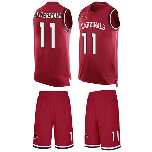 Nike Cardinals #11 Larry Fitzgerald Red Team Color Men's Stitched NFL Limited Tank Top Suit Jersey